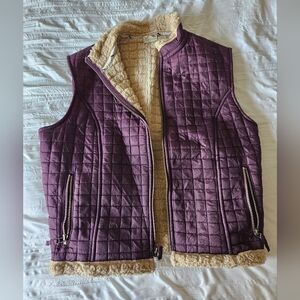 Purple quilted vest